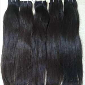 12A Grade Double Dessiné Non Transformé Vierge Cuticule Aligné Indien Raw Bone Cheveux Raides Bundles Extensions de Cheveux Humains de Confiance - Product Image 4