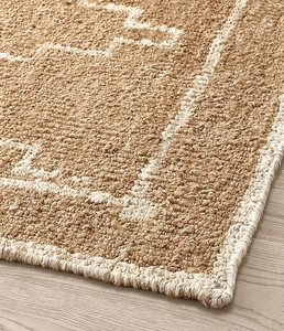 ผ้าปอกระเจาถักด้วยมือผ้าแจ็คการ์ดถักทอแบบแบนขนาดใหญ่ซักได้กันลื่น - Product Image 4