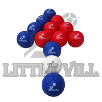 Juego de Bolas de Boccia BC3 Player para Industrias, Modelo B-1032, Bolsa de Transporte de Cuero Sintético Resistente, Bolas Rojas/Azules/Blancas de 270 mm