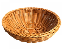 Panier en osier naturel beige et bleu en herbe de Sabai tressé à la main, écologique, pour la maison, les restaurants et les cafés - Vente en gros Ecowoodies