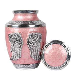 โกศปีกนางฟ้าสำหรับขี้เถ้าของมนุษย์ทำจากโลหะอะลูมิเนียมแผ่นโลหะสำหรับงานศพของมนุษย์สินค้ามาใหม่ - Product Image 1