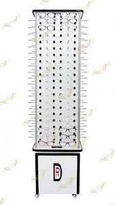 ขาตั้งแบบหมุนสำหรับตั้งพื้นจอแสดงผลออปติคอลทำจากไม้แท่งล็อกสำหรับร้านค้าออปติก - Product Image 3