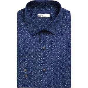 Camicia Elegante da Uomo Bar III Maxs Slim Fit Performance Taglia S (14-14/5) in Tessuto Popeline Blu Traspirante - Product Image 1