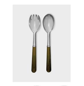 Juego de cuchara y tenedor para ensalada JUEGO DE SERVIDOR DE ENSALADA DE MADERA DE 2 HECHO A MANO ÚNICO KETCHENWAR - Product Image 6