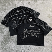 Camiseta extragrande para hombre, camiseta de malla, camiseta de fútbol americano, uniforme de fútbol americano a la moda personalizado, venta al por mayor