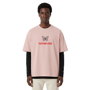 Camiseta de Manga Larga de Diseño Vintage, Estilo Veraniego, Fabricada en Algodón, Corte Holgado, Doble Capa, 2026 - Product Image 1