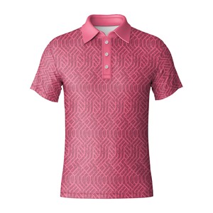 Camiseta de Golf de Manga Corta Antiarrugas de Jersey Sólido al por Mayor para Hombre, de Poliéster y Spandex, de Secado Rápido y Elástica, Ropa de Golf para Hombre, Vietnam - Product Image 1