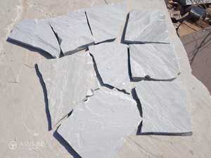 Losas de pavimentación locas grises naturales Kandla, camino exterior caído, revestimiento de suelo Exterior, losas de arenisca irregulares aleatorias - Product Image 2