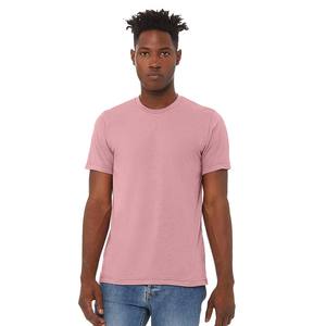 T-shirt en coton biologique 100% en gros, impression, col rond, manches courtes, double aiguille, pour hommes et femmes adultes - Product Image 4