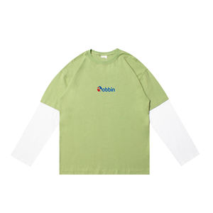 T-shirt à manches longues pour homme en coton délavé personnalisable, imprimé par transfert numérique direct (DTG), 220 grammes, double couche, design imprimé à l'écran - Product Image 2