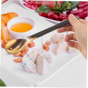 Cuillère en corne de buffle de qualité supérieure, écologique, avec finition miroir, manche long, pour la décoration de la cuisine, prix abordable, Inde - Product Image 1