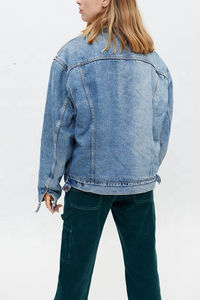 Nueva chaqueta vaquera de algodón con estampado de moda hecha en fábrica para hombre, chaqueta vaquera de invierno de tamaño personalizado - Product Image 6