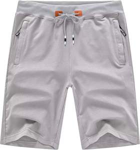 INDEX APPAREL Pantalones Cortos Bermuda de Algodón de Color Sólido para Hombre, Cintura Media, con Cordón Ajustable, Casuales, con Bolsillos - Product Image 4