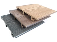 Panneaux et planches muraux extérieurs Revêtement décoratif Co-extrusion Bois-plastique composite WPC Panneau de façade pour mur extérieur 146*21