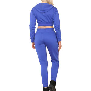 Ensembles de sweats à capuche à fermeture éclair pour femmes fabricant d'entraînement avec logo personnalisé ensemble de 2 pièces à manches longues pour femmes ensembles pour femmes - Product Image 2