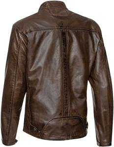 Veste de motard en cuir de vache perforé/cuir de kangourou ciré pour homme, avec protections CE, toutes tailles et couleurs - Product Image 2
