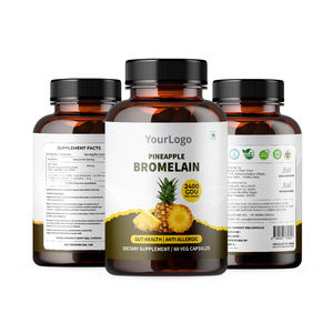99% Pure Organic <b>Pineapple</b> Bromelain Extract Powder Capsule in Bottle High Quality Herbal Extract Factory Rate Exporters - Product Image 2
