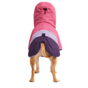 Manteau de pluie rose lilas violet pour chien, imperméable, à capuche, léger, coupe-vent, pour chiens de taille moyenne à grande - Product Image 2