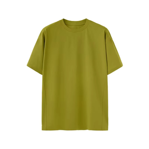 Camiseta de Marca Personalizada para Hombre, Tejida, 100% Algodón, de Alta Calidad, Estilo Formal, Talla Grande, Color Sólido, Ecológica, Nueva Colección Primavera-Verano, Venta al Por Mayor - Product Image 3