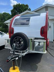 Vente chaude Caravane miniature moderne légère extensible hors route Mini caravane de camping Remorque de voyage avec tente à vendre - Product Image 2