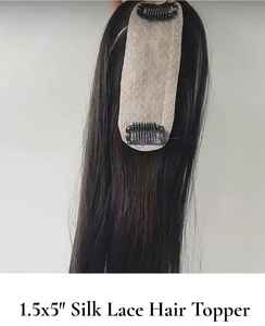 Cabello virgen indio Topper Suelto Onda profunda y rizos rizados Estilos Grado virgen Rizado Recto Conveniente - Product Image 2