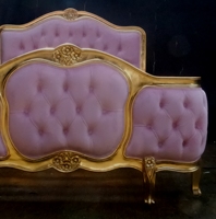 Chateau Tufté Versailles Lit, Mobilier Chambre Campagne Française Or