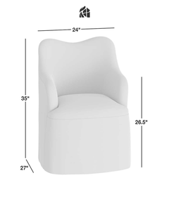 Silla de Comedor Moderna, Ergonómica y Duradera, Tapizada, con Respaldo Curvo y Patas de Madera, Tapizada en Tela de Poliéster, para Uso Doméstico y Comercial - Product Image 5
