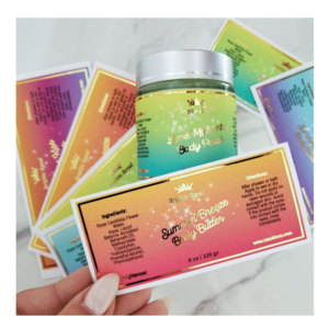 Etiquetas Adhesivas de Vinilo Personalizadas, Impermeables, para Cosméticos, Champú, Limpiador Facial, Sérum para el Cuidado de la Piel, con Logotipo en Relieve Dorado - Product Image 6