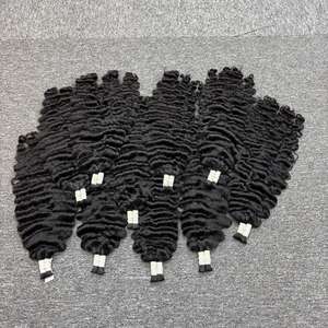 Vente en gros de cheveux humains bruts bouclés birmans dans la trame de sources de la plus haute qualité - Product Image 5