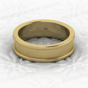 Best Quality 925 Solid Sterling Silver 6mm Signet Semi Mount <b>Blank</b> Channel Setting <b>Ring</b> Breastmilk Keepsake Resin Jewelry - Product Image 4