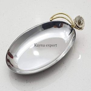 Best Selling Modern Style Stainless Steel PVD <b>Gold</b> Finished <b>Serving</b> <b>Tray</b> Hotel Restaurant Decorative Metal <b>Tray</b> - Product Image 2