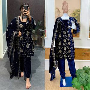 Fournisseur en gros de Kurti ou de dupatta et de pantalon pour femmes, style moderne, pour les fêtes et les célébrations, séchage rapide, disponible en gros - Product Image 5