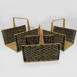 Artex Dong Thap Panier de rangement écologique en jacinthe d'eau tissée à la main pour une organisation élégante de la maison et du bureau - Product Image 3