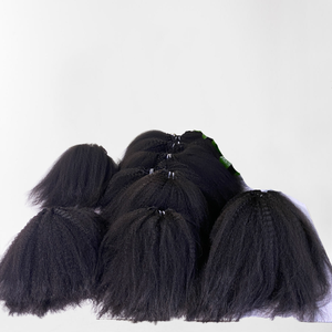 Mèches Yaki brésiliennes 100% naturelles, cheveux lisses, noir naturel, vierge, alignées, cuticules, haute qualité, livraison rapide en lots - Product Image 1