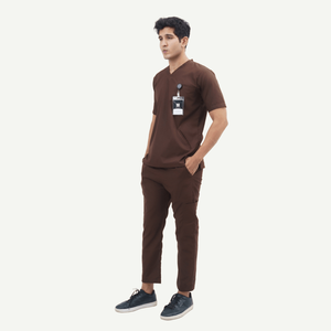 Ensembles de gommage personnalisés confortables et extensibles pour hommes uniformes hospitaliers professionnels - Product Image 4