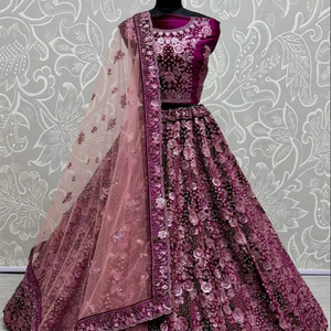 Designer Lehenga Choli With <b>Sequins</b> & Thread work - Product Image 1