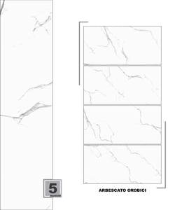 Azulejos esmaltados súper blancos Azulejos de porcelana de hotel con acabado mate para pared y suelo de baño y baño 600x1200mm - Product Image 2