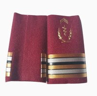 Épaulettes uniformes Pilote professionnel traditionnel Aviateurs Épaulettes Épaulettes Insigne avec rayures dorées Fabriqué au Pakistan