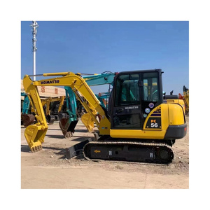 Usato <span class=keywords><strong>Komatsu</strong></span> pcingolo escavatore cingolato a bassa ora di lavoro originale PC56 escavatore cingolato per la vendita - Product Image 1