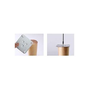 Gamba conica in legno-12 Cm noce-16 pezzi-compatibile con mobili, Base, divano, unità TV-viti incluse. - Product Image 6