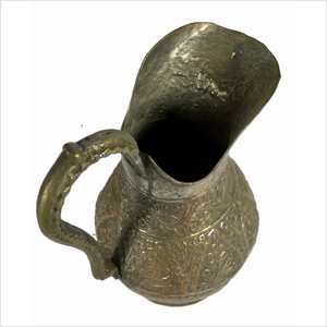 Precio al por mayor Brassware Jarra de servicio sólido Jarra de servicio de agua de latón personalizada con mango a precio razonable - Product Image 2