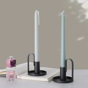 Bougeoir élégant en métal fini or fait à la main accessoire décoratif d'intérieur pour la maison accessoires d'éclairage de Noël - Product Image 6