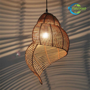 Illuminez votre espace de vie avec une élégance intemporelle: les lustres en rotin de bambou vietnamien abat-jour couvercle de lampe personnalisation - Product Image 4