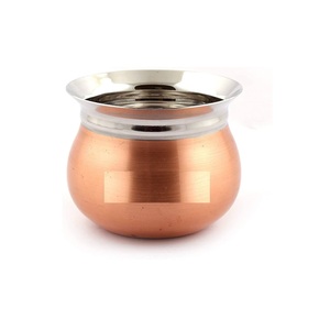 Handi โลหะทองแดงและเครื่องครัวสแตนเลสที่ใช้ทำมือในการขายส่งดีไซน์ใหม่ - Product Image 2