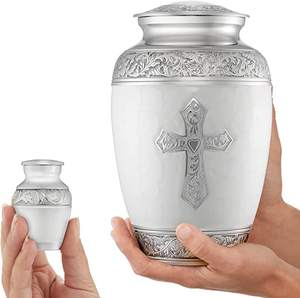 New Arrival Brass Elegant Memorial Cremation <b>Pet</b> <b>Urn</b> for <b>Pet</b> Ashes/Christ Cross Metal Cremation <b>Urn</b> Gold Adult Funeral <b>Urn</b> - Product Image 4