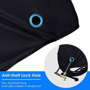 Housse de vélo complète en polyester imperméable de qualité supérieure avec logo personnalisé, protection contre le soleil et la pluie pour vélos et motos - Product Image 6