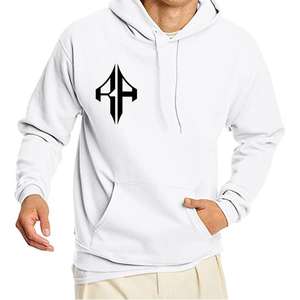 เสื้อฮู้ดแบบสวมหัวของผู้ชายผ้าคอตตอน100% สกรีนผ้าไหมพิมพ์ลายโลโก้ได้ตามต้องการ - Product Image 4