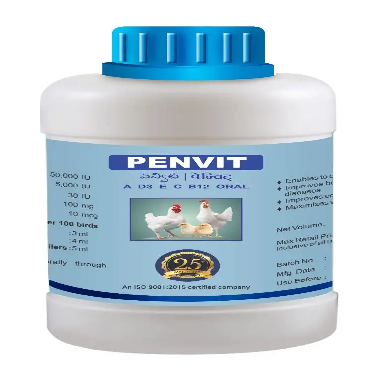 Penvit Vitaminen A D3 E C Hoge Werkbare Pluimvee Vitamine Toevoegingsmiddelen Voor Kippen