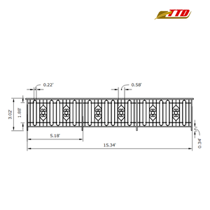 Balcon en fer forgé fabriqué à la main par la fabrication du Vietnam pour des idées de balcon créatives et une beauté extérieure durable - Product Image 6