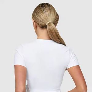 Camiseta Corta de Verano para Mujer, Ecológica, Ajustada, Elegante, Transpirable y Cómoda para Uso Casual y Deportivo - Product Image 3